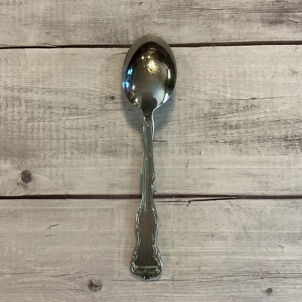 Reed & Barton Select VICTORIA Stainless Flatware Serving Spoon Tablespoon
